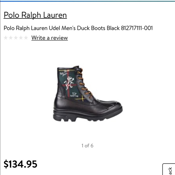 Men Ralph Lauren Boots - Picture 1 of 4
